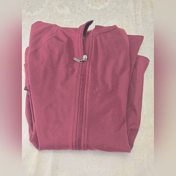 Strwtch The Rules Burgundy Zip-Up Fleece Lined Hoodie NWT - Picture 9 of 9